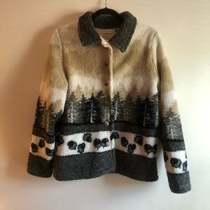 Vintage White Stag Borg Jacket